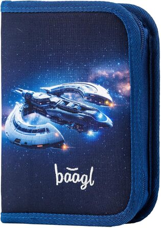 Шкільний рюкзак Baagl для хлопчика, набір 3 шт. з пеналом та сумочкою, для 1 класу, з ергономічною спинкою (дизайн 