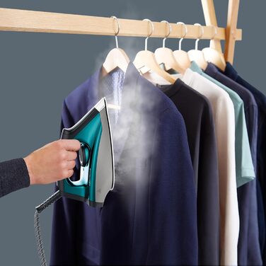 Станція парогенератора Rowenta Compact Steam Pro DG7621: 6,2 Bar, 310 г/хв, 1,1 л, компактний дизайн, блакитно-чорний