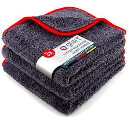 Набір мікрофібр для автомобіля Glart 443TPO4, 12 шт, 40x40 см, 600 GSM, серветки для полірування та чистки авто