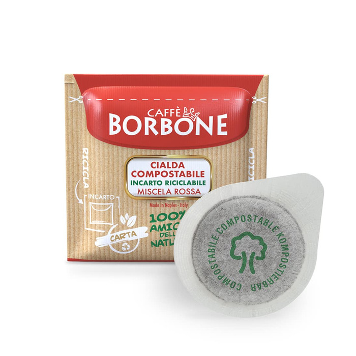 Кавові пади Caffè Borbone Blue Mix, сумісні з ESE системою (44 мм), біорозкладні — 50 шт.