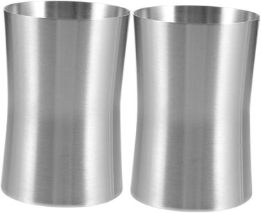 Cabilock Stainless Steel Cup, Brushed Nickel, Bathroom Cup, Toothbrush Holder, Toothbrush Holder, Gray, Toothbrush Holder, Wall Mount, Water Bottle, Toothpaste Holder for Bathroom (2)
