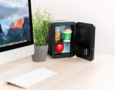 Міні-холодильник Rosenstein & Söhne для подорожей: 4 літри, 12/230V, з підігрівом, блакитний