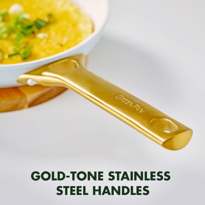 Набір сковорідок GreenPan Reserve з керамічним покриттям, 20 та 26 см, світло-блакитний, без PFAS, індукційні, для духовки, подарунок на День Матері