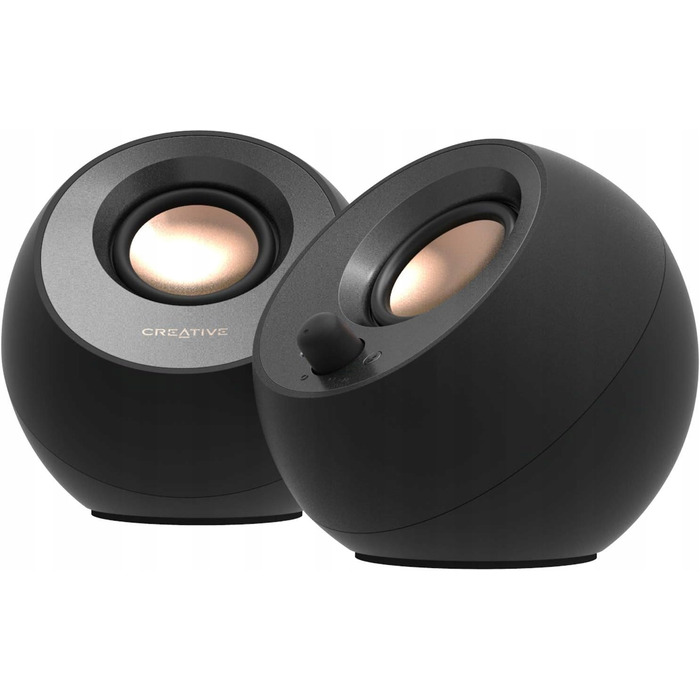 Комп'ютерні колонки Creative Pebble 2.0 V3 Bluetooth 5.0 USB-C, чорні