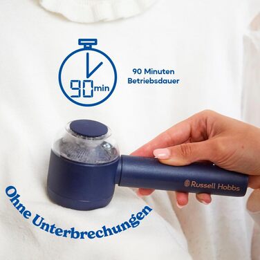 Електричний видалення ворсу Russell Hobbs Revive: портативний, USB-C, з функцією всмоктування, для одягу та текстилю