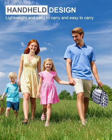 Плед для пікніка LIVEHITOP водонепроникний XXL (200x200 см, бежевий) для пляжу, кемпінгу, парку, BBQ