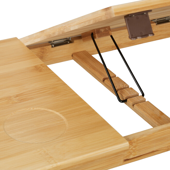Relaxdays Folding Laptop Table made of Bamboo