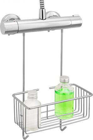 kowald ® Shower Caddy for Hanging on the Faucet - Stainless Steel - 100% Rustproof