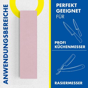 Точило для ножів Zische - Schleifstein з EDM Korund, 200x60x25 мм, 2 зернистості FEPA 500/1200 (Missarka Ultra)