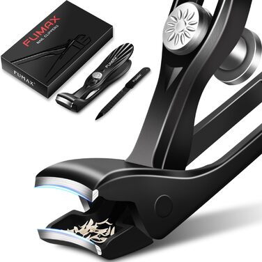 Кусачки для нігтів Nagel для літніх людей та чоловіків з товстими нігтями, професійні кусачки з широким отвором та похилою гострою бритвою, подарунок