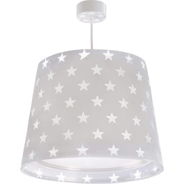 Dalber - Pendant Light with Star Pattern, Green, 33 x 33 x 25 cm (Grey)