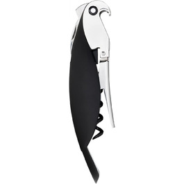 Alessi Parrot Sommelier Corkscrew - Aluminum & PC, Black - 12x8x30cm