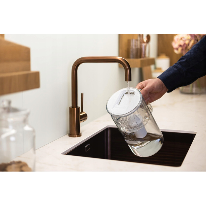 Скляний фільтр-кувшин Wessper D2 BOROSILICATE 3 л, білий + 6 фільтрів