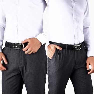 Чоловічий шкіряний ремінь Jaguar з металевою пряжкою: надійний аксесуар для повсякденного та ділового стилю