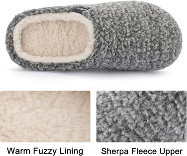 Жіночі тапочки-клоги RockDove з штучного хутра Sherpa, сірий світлий, 42/43 EU