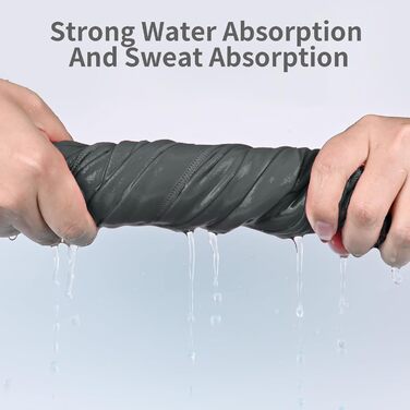 Набір рушників з мікрофібри (3 шт.): 180x80 см + 2 шт. 80x40 см, для фітнесу, сауни, пляжу, подорожей, темно-зелений (темно-сірий)