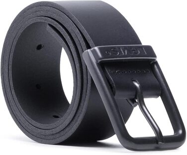 Чоловічий шкіряний ремінь Levi's з логотипом та пряжкою Harness Buckle, чорний, розмір 85 Regular