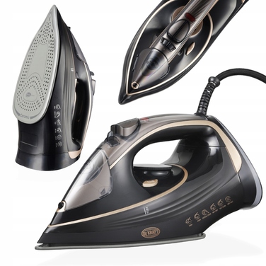 Парова праска DeKraft DE902 3200W з керамічною підошвою, функціями auto-clean та anti-calc