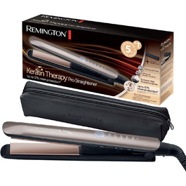 Випрямляч для волосся Remington S8593 Keratin Protect: професійний, з датчиком захисту, кератин-керамічне покриття з мигдалевою олією, цифровий дисплей, 160-230°C