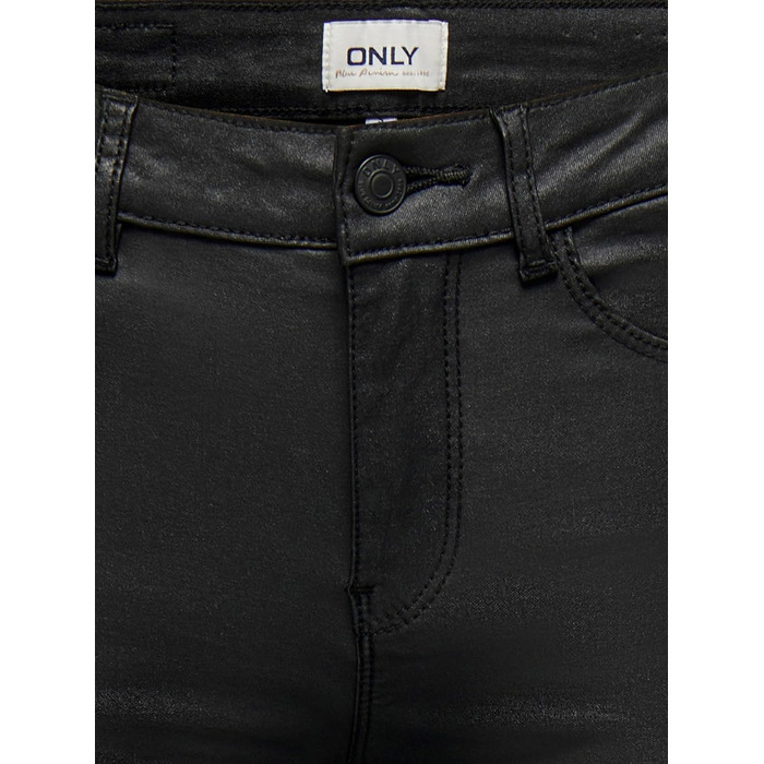 Шкіряні штани жіночі ONLANNE облягаючого крою, чорні, розмір M/30L - екошкіра