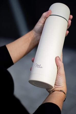 Термос Milu з нержавіючої сталі, ізольована пляшка для напоїв, 750 мл, 100% без витоку, подвійні стінки, колір Buttercream