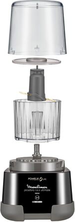 Подрібнювач кухонний Moulinex La Moulinette Ultimate 1000 Вт, 5 функцій, чорний (DP810810)