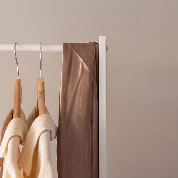 Вішак для одягу Newlux Hangy One 20 до 24 кг з полицею для взуття, металевий, стійкий, легка збірка, захист підлоги, білий, 50x40x160 см