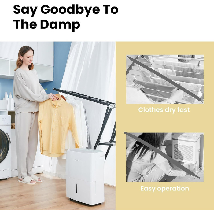 Зволожувач повітря Comfee MDDP-50DEN7 - 50л/24г, для приміщень до 100м², з таймером та великим баком