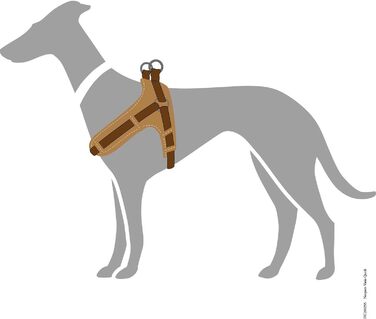 Нашийник для собак HUNTER Neopren Vario Quick, коричневий/карамель, розмір M. Надійний, зручний, з відбиваючим матеріалом 3M Scotchlite.