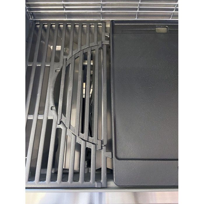 Чавунна решітка Grillfürst для газових грилів з системою GBS, 30x12,9 см – змінна або додаткова решітка для газового чи вугільного гриля, товщина прутків 11 мм