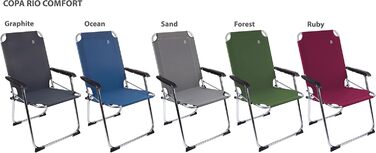 Крісло для кемпінгу Bo-Camp Copa Rio Comfort: розкладне, для саду, риболовлі (бежеве)