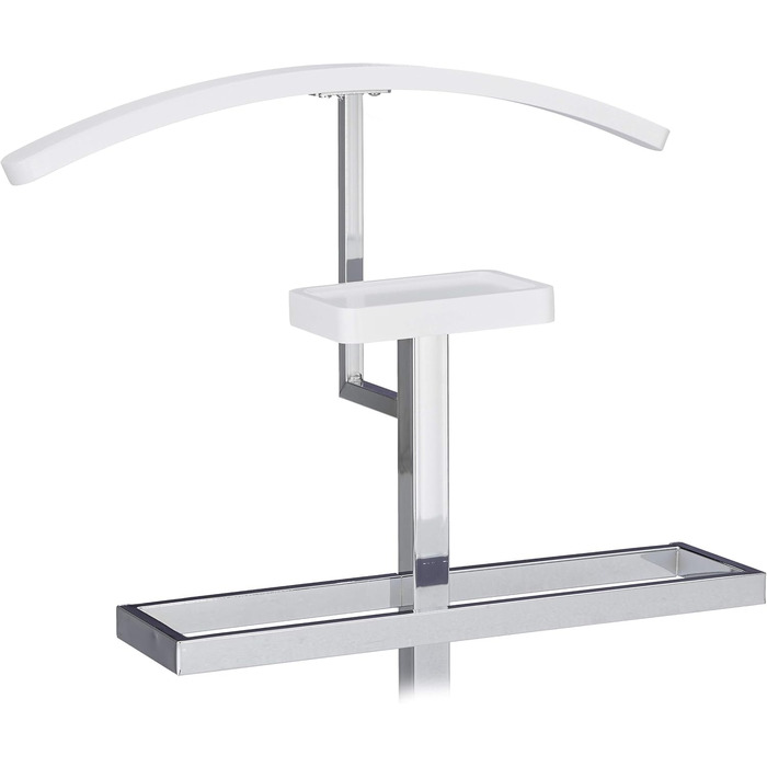 Relaxdays Coat Rack for Men, Metal Clothes Stand, Silent Butler Free-Standing, Clothes Butler, HBT: approx. 111 x 45 x 21 cm (47 x 30 x 112 cm)