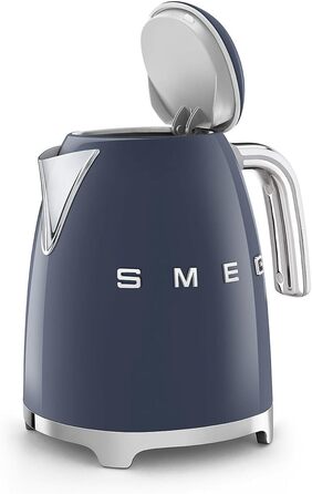 Електричний чайник Smeg KLF03PKEU 1.7L, Navy Blue (Темно-синій), з нержавіючої сталі, антинакипний фільтр, автоматичне відключення