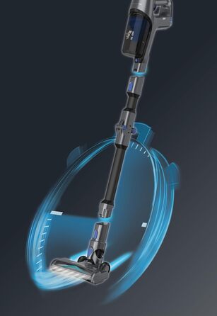 Пылесос беспроводной Rowenta X-Pert 3.60: 45 минут работы, аккумулятор Li-Ion, светодиодный насадка, серый/голубой