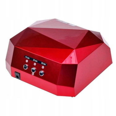 Лампа для гібридних гель-лаків UV LED CCFL 36W Diamond, рожева Amaranth