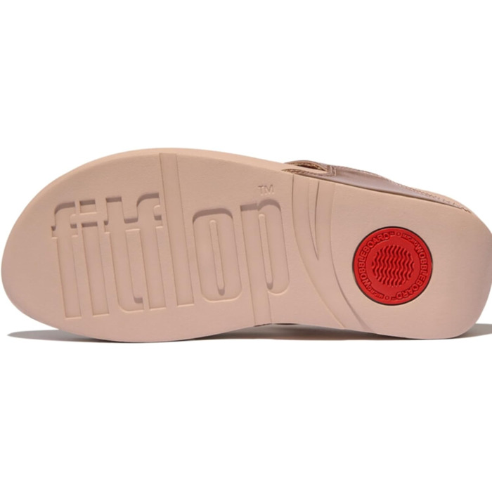 Сандалі жіночі Fitflop Lulu з шкіри, рожево-золотисті, розмір 39 EU