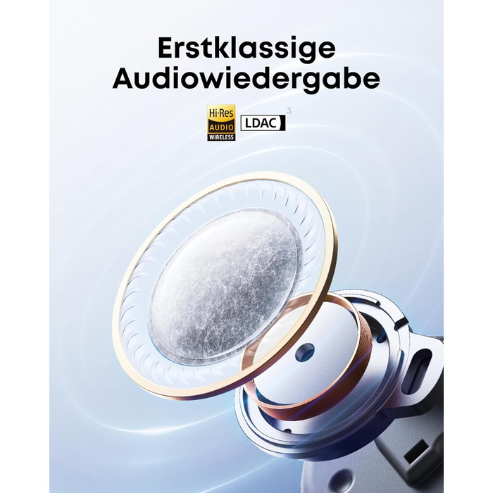 Soundcore Liberty 5: Бездротові навушники з активним шумозаглушенням (ANC) та Dolby Audio, Чорний