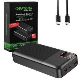 Повербанк PATONA Premium 20000mAh 22.5W PD з Li-Polymer батареєю, швидка зарядка, USB-C та 2x USB-A, 74Wh