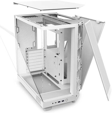 Комп'ютерний корпус NZXT H6 Flow білий