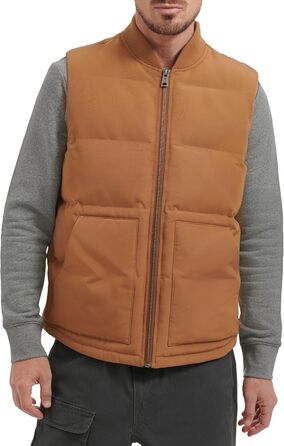 Жилет Levi's чоловічий стеганий утилітарний пуховик Worker Brown