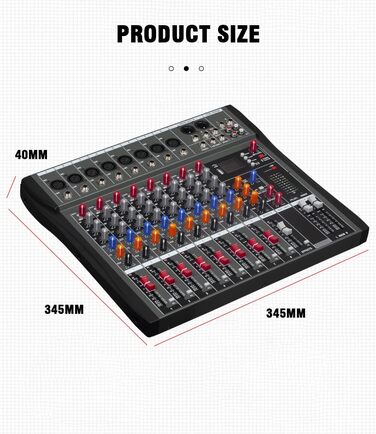 Професійний мікшер Weymic CK-Sseries для запису, DJ, сцени, караоке, з USB, 6-канальний