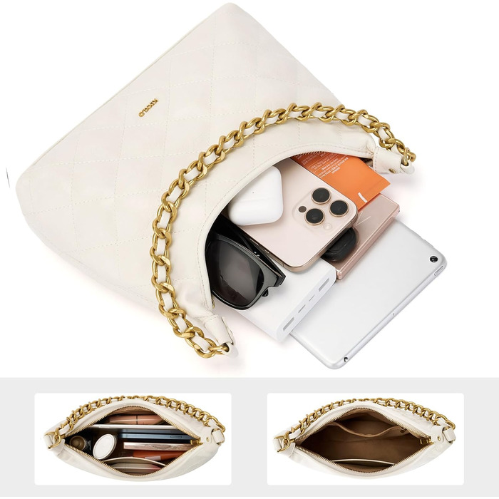 Сумка жіноча через плече крос-боді, PU шкіра, біла - трендова міні сумка-хобо для побачень, вечірок, прогулянок