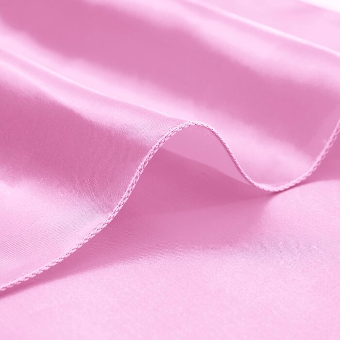 Aormenzy 50-Piece Light Pink Satin Napkins, 12 x 12 inches, Party Cloth Napkins, Square Satin Napkins, Dining Table Napkins, Soft Fabric Napkins for Wedding, Banquet, Party Decoration