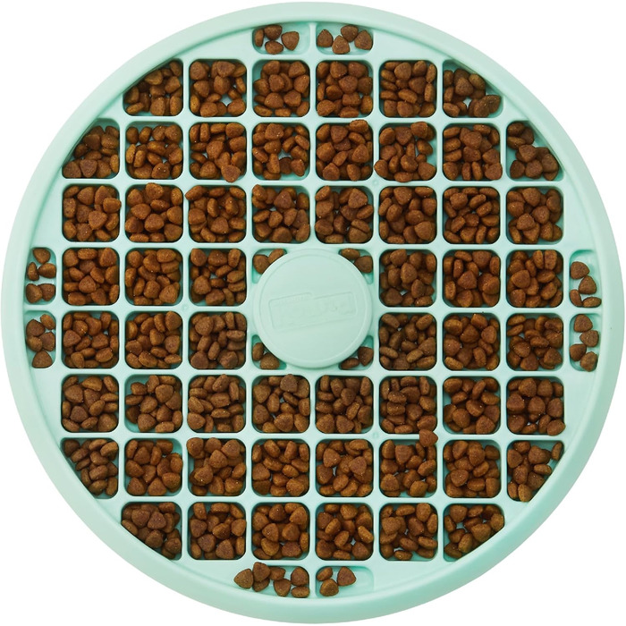 Миска для собак Outward Hound Fun Feeder Slo Tray L, зелена м'ятна - уповільнює годування, запобігає зригуванню, не ковзає