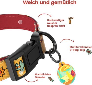 Набір повідка та нашийника для собак, регульований, для щоденних прогулянок, червоний, XS (22-30 см, повідка 1.5 м)