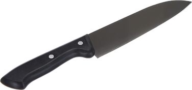 Набір ножів WMF Classic Line 7-piece з підставкою, включає 5 ножів, точилка, дерев'яна підставка з бука, леза зі спеціальної сталі, чорний колір (сантоку)