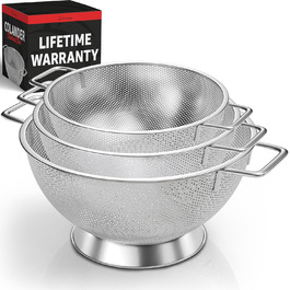 Ситечко для кухні PriorityChef Premium з нержавіючої сталі, набір (3/4/5 Qt)