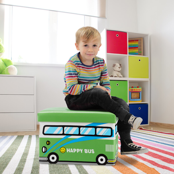 Relaxdays Foldable Toy Box with Storage Space