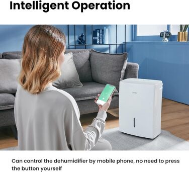 Зволожувач повітря Comfee MDDP-50DEN7 - 50л/24г, для приміщень до 100м², з таймером та великим баком