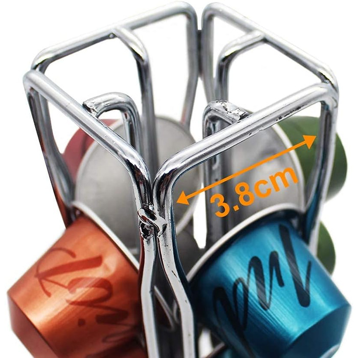 Тримач для капсул Nespresso Wdmiya (40 шт), обертовий | Організатор для зберігання капсул кави | Подарунок